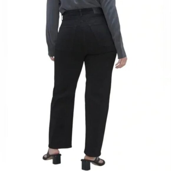 New! Everlane The Curvy Way High Jean Coal Black - Straight High Rise - Picture 3 of 7